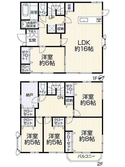 【間取り】 | アトムセレクト　千葉市花見川区幕張本郷7丁目中古戸建