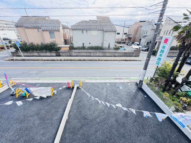 三郷市早稲田６丁目新築戸建【前間小学校：9分】の展望|バルコニーより道路側眺望