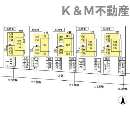 ハイピクチャー　　D棟の区画図