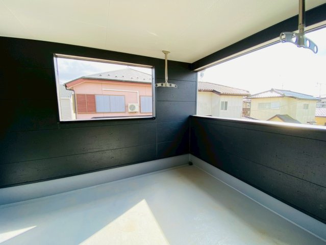 【4号棟】富里市七栄　第34　全７棟のバルコニー