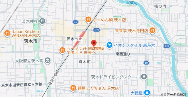 シャンピアコート茨木の地図