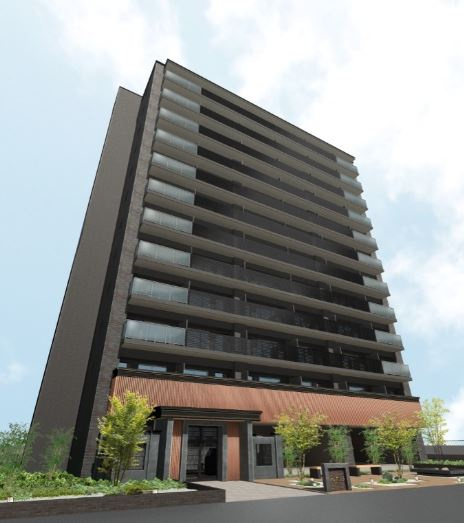 大阪市城東区今福南３丁目の賃貸マンションの外観パース