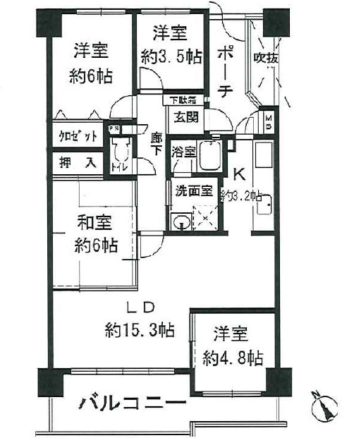メゾンドール堺の間取り