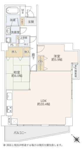 ラフェスト天王寺東の間取り