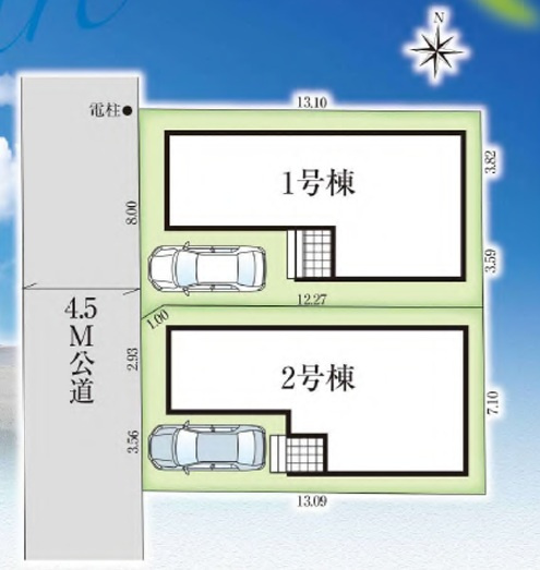 グラファーレ習志野市東習志野５丁目２５期の区画図