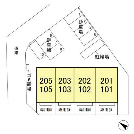 グリーンサイトおおたかの区画図