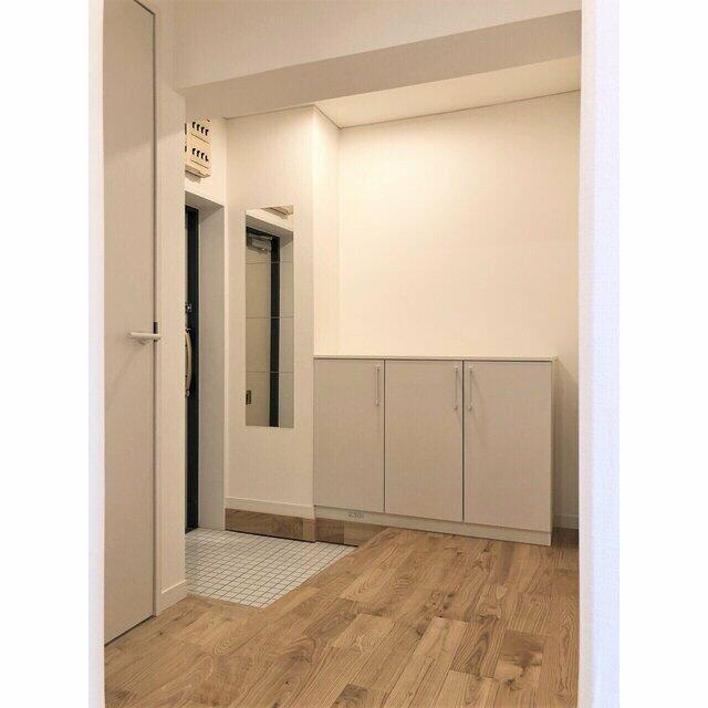 川崎市多摩区長沢１丁目の賃貸マンションの玄関|開放感のある玄関