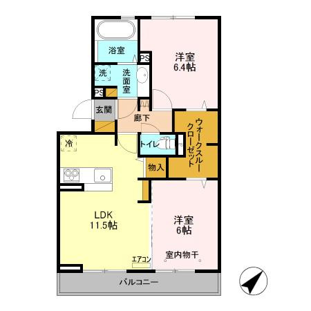 シゴーニュの間取り