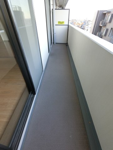 市川市大洲３丁目の賃貸マンションのバルコニー|同建築会社施工例になります。