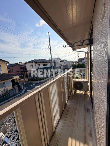 ベルクローバー B棟のバルコニー