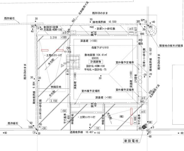 グランソフィア南柏の区画図