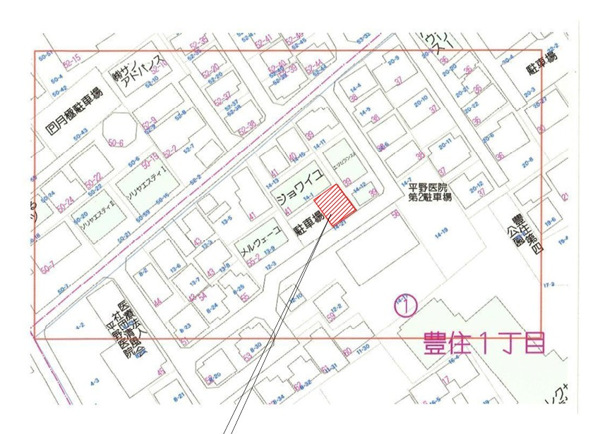 グランソフィア南柏の地図