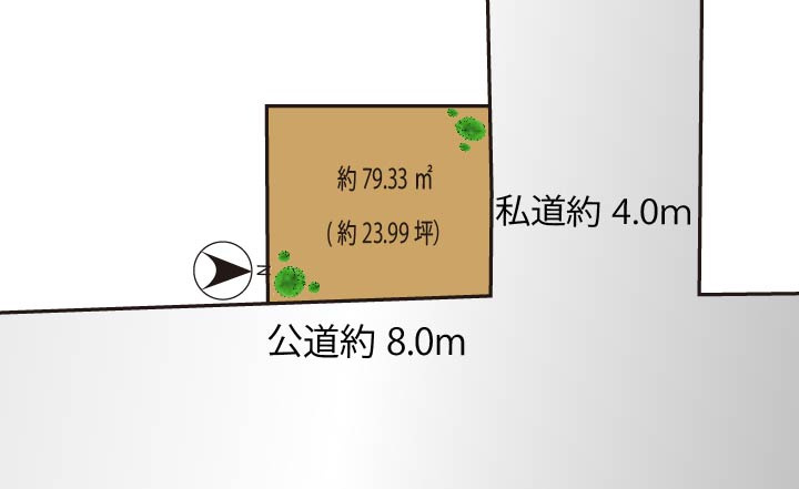 品川区西大井2丁目　新築分譲住宅B棟の区画図