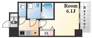 レオンコンフォート神戸駅前の間取り