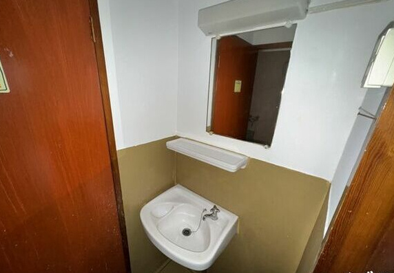 津川アパートの独立洗面台