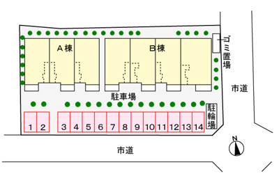 【駐車場】 | ラフィナートⅠ | 駐車場