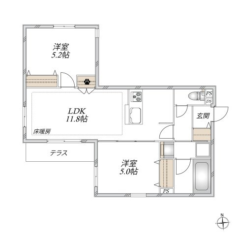 Ｓｏｒｉｓｓｏ浦和の間取り