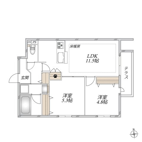 Ｓｏｒｉｓｓｏ浦和の間取り