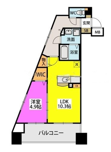 Precious春日原の間取り|※図面と現況が異なる場合は現況優先になります。
