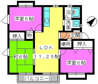 メロディ三浦の間取り|※図面と現況が異なる場合は現況を優先します。