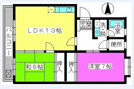 ハイムTOHの間取り|※図面と現況が異なる場合は現況を優先します。