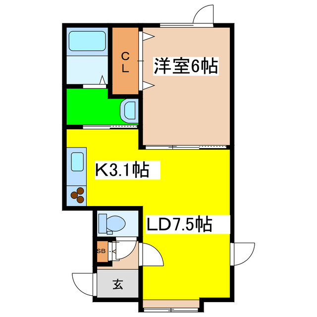 トゥインクル２１の間取り