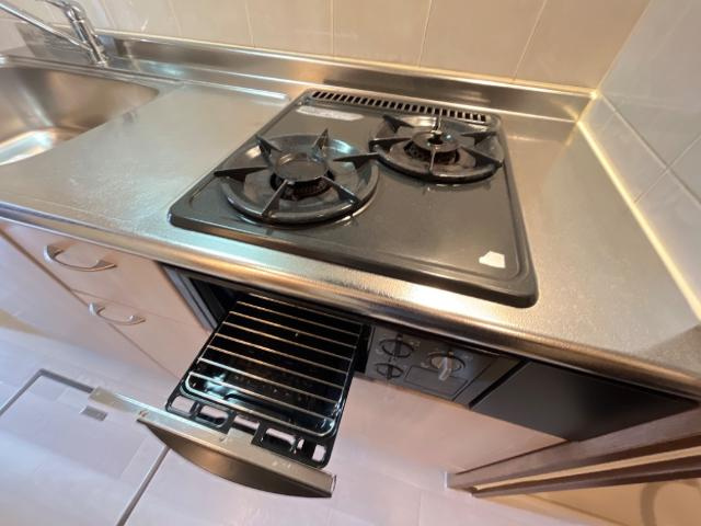 ピアチェーレのキッチン|ガスコンロ