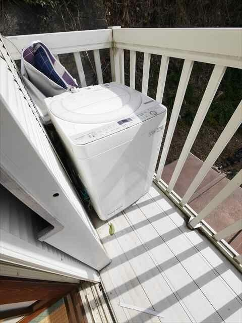 めぐみ荘のバルコニー