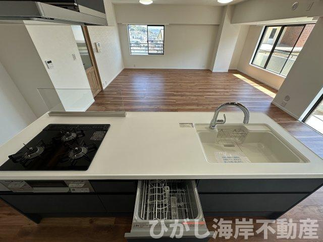 藤和江ノ島ホームステージⅡのキッチン|新規リフォーム完了！　食洗器付きシステムキッチン