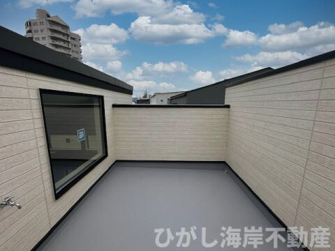 藤沢市片瀬４丁目　新築戸建　のバルコニー|ルーフバルコニー
