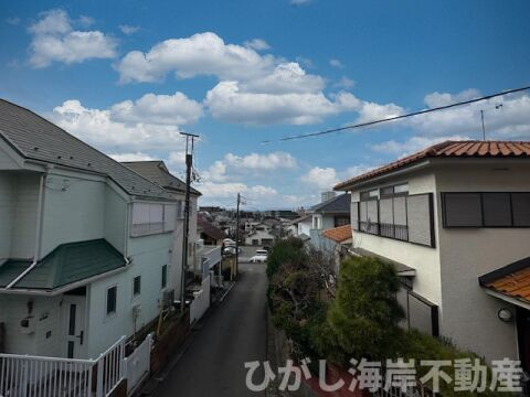 藤沢市片瀬1丁目　売地の前面道路含む現地写真|現地外観