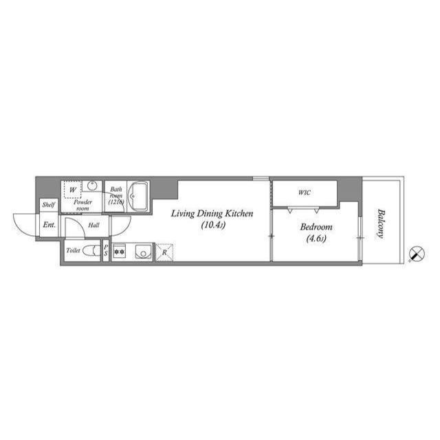 ALUNA 江坂の間取り