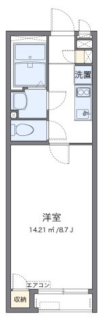 【間取り】 | クレイノサウザンドリバー | 代表的な間取のため実際の間取とは異なる場合があります