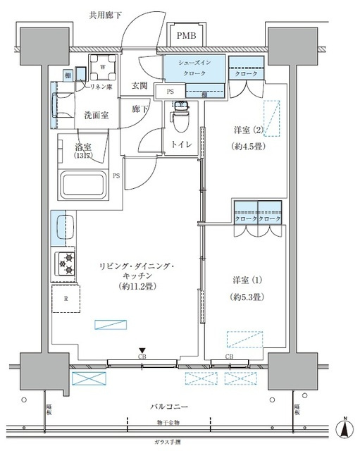 パークアクシス西大島コンフォートスクエアの間取り