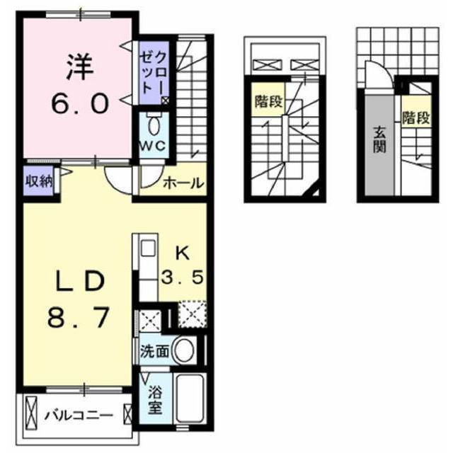 カーサ　オリーブの間取り