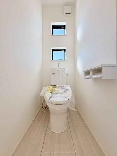 横浜市都筑区東山田４丁目の新築一戸建のトイレ|トイレはもちろん１階と２階にあります！