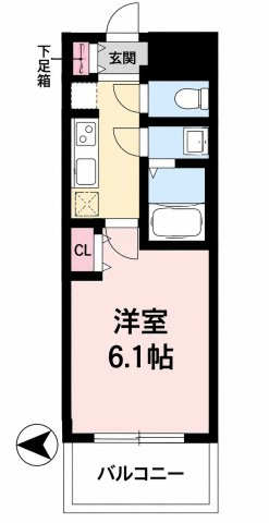 プレサンス太閤通ファシールの間取り