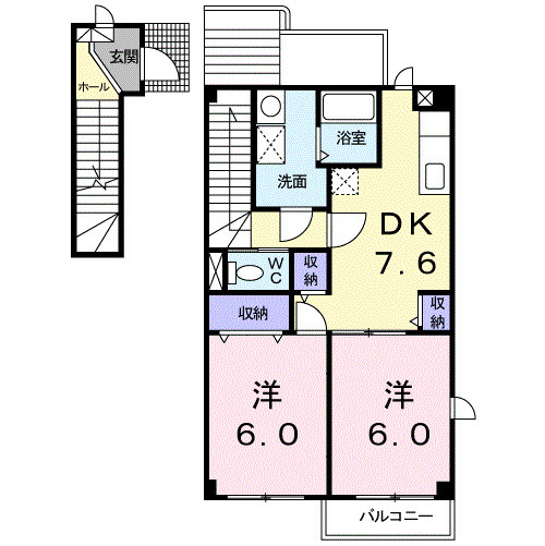 ア・ラ・モード　Ａの間取り