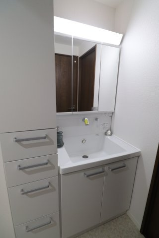 ライオンズマンションリバーサイド久留米の独立洗面台