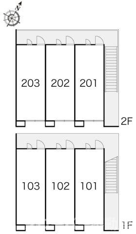 レオパレスＲｕｈｅの区画図