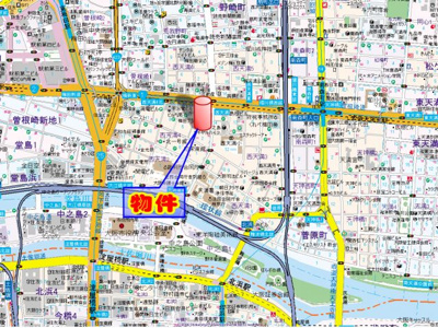【地図】 | エイペックス梅田東