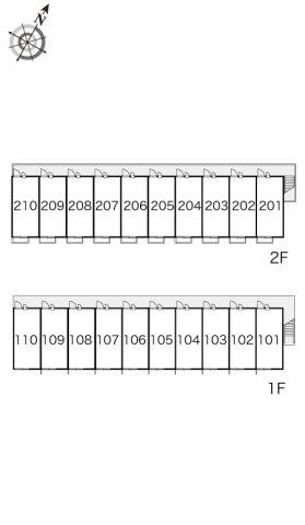 レオパレス華の区画図