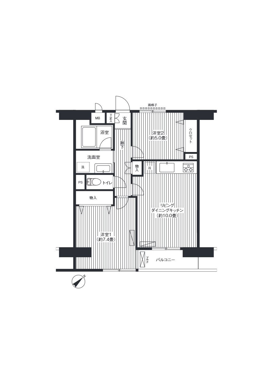 ベイ・イーストの間取り