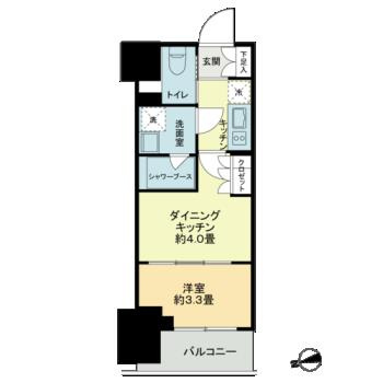 ザ・ライオンズフォーシア鶴見の間取り