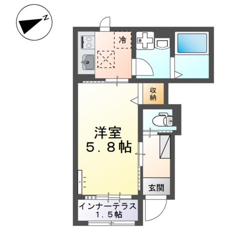 メゾン　ド　ホライゾンの間取り
