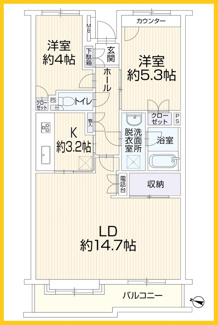 【間取り】 | 再生マンション　南町田パーク・ホームズ | 間取図