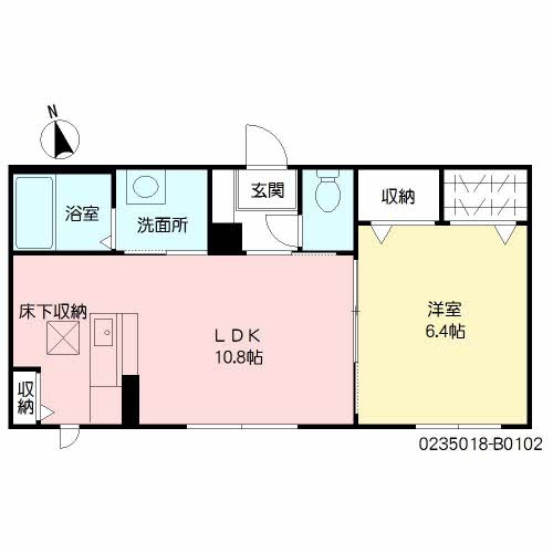 シャーメゾンHIRA　B棟の間取り