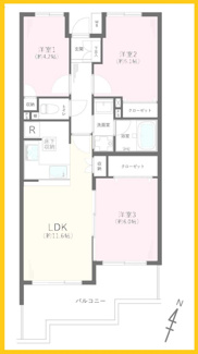 【間取り】 | 東戸塚　パーク・ホームズ | 間取図