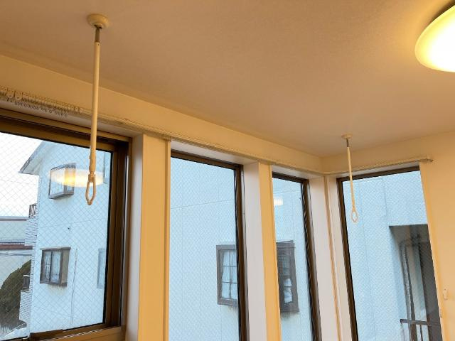 【設備】 | ｇａｒｄｅｎ　浜 | 室内竿掛け