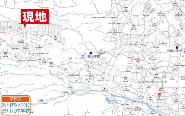 【中古】渋川市金井　５DK＋Sの地図